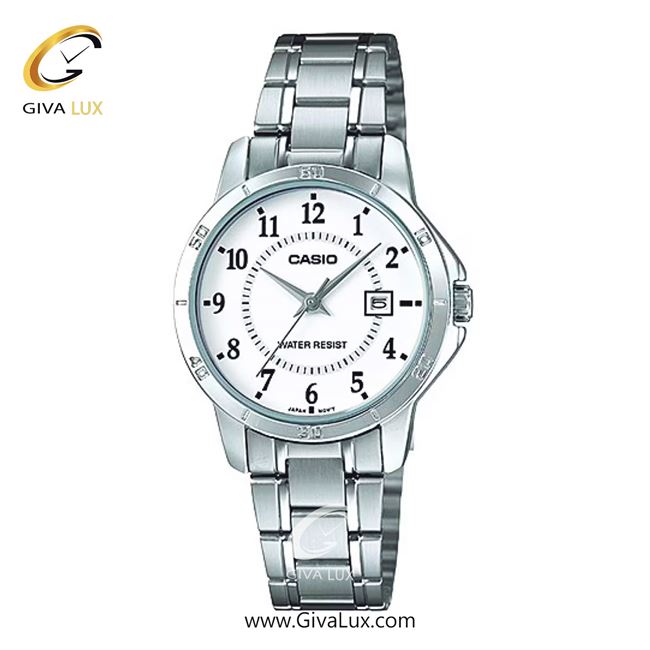 ساعت مچی اورجینال زنانه کاسیو Casio نقره ای | نقره ای| سفید| کد رفرنس LTP-V004D-7BUDF