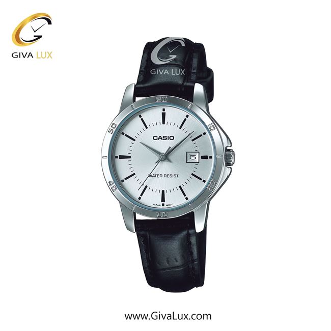 ساعت مچی اورجینال زنانه کاسیو Casio نقره ای | مشکی| نقره ای| کد رفرنس LTP-V004L-7A 
