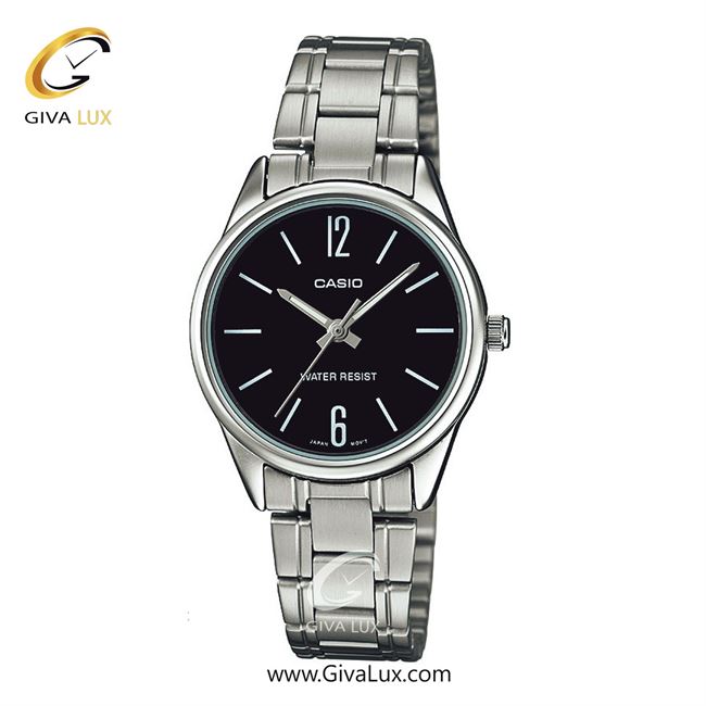 ساعت مچی اورجینال زنانه کاسیو Casio نقره ای | نقره ای| مشکی| کد رفرنس LTP-V005D-1B