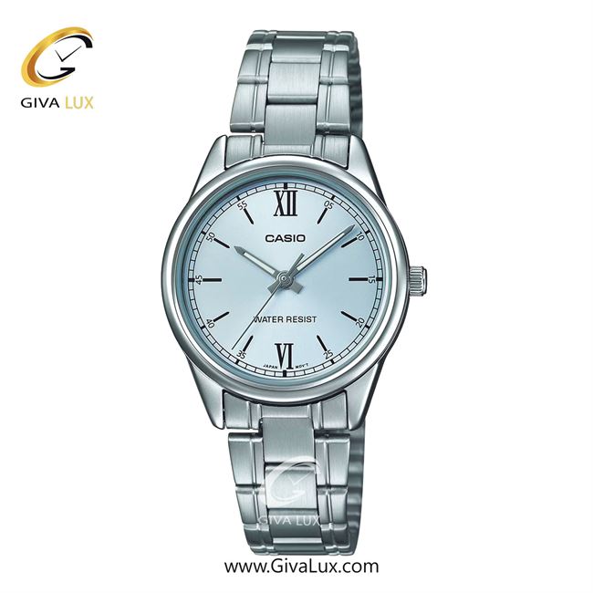 ساعت مچی اورجینال زنانه کاسیو Casio نقره ای | نقره ای| آبی| کد رفرنس LTP-V005D-2B3