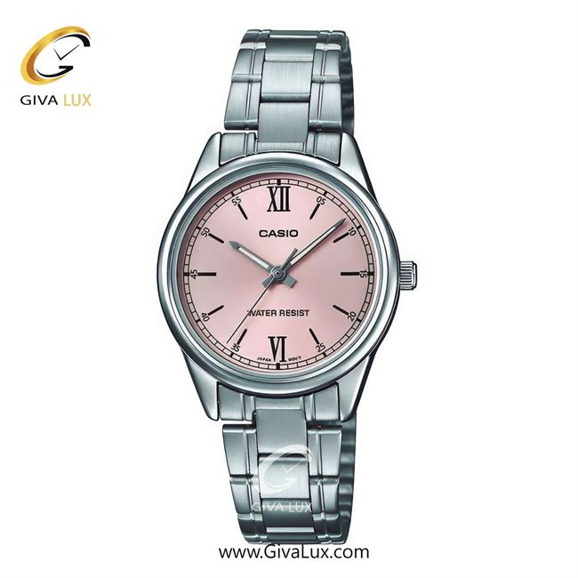 ساعت مچی اورجینال زنانه کاسیو Casio نقره ای | نقره ای| صورتی| کد رفرنس LTP-V005D-4B2