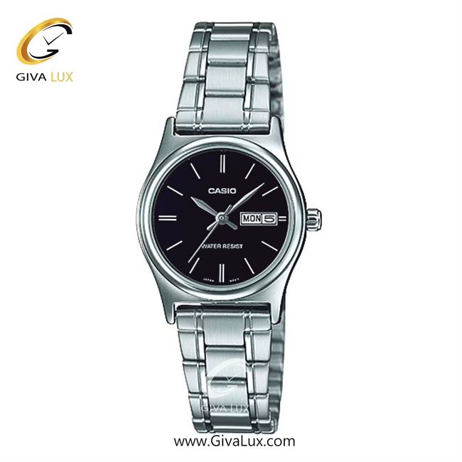 ساعت مچی اورجینال زنانه کاسیو Casio نقره ای | نقره ای| مشکی| کد رفرنس LTP-V006D-1B2UDF
