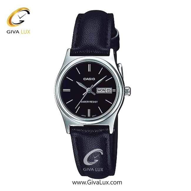 ساعت مچی اورجینال زنانه کاسیو Casio نقره ای | مشکی| مشکی| کد رفرنس LTP-V006L-1B2