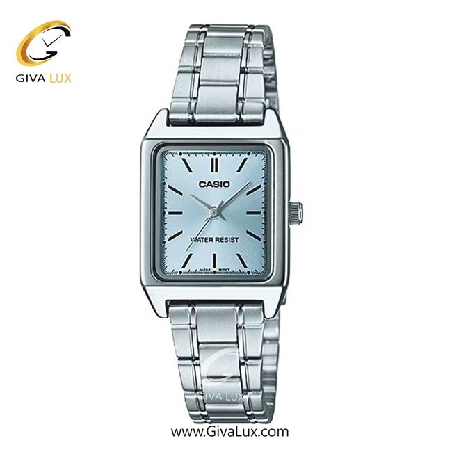 ساعت مچی اورجینال زنانه کاسیو Casio نقره ای | نقره ای| آبی| کد رفرنس LTP-V007D-2E