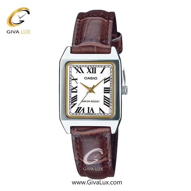 ساعت مچی اورجینال زنانه کاسیو Casio نقره ای | قهوه ای| سفید| کد رفرنس LTP-V007L-7B2UDF