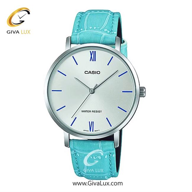 ساعت مچی اورجینال زنانه کاسیو Casio نقره ای | آبی| نقره ای| کد رفرنس LTP-VT01L-7B3