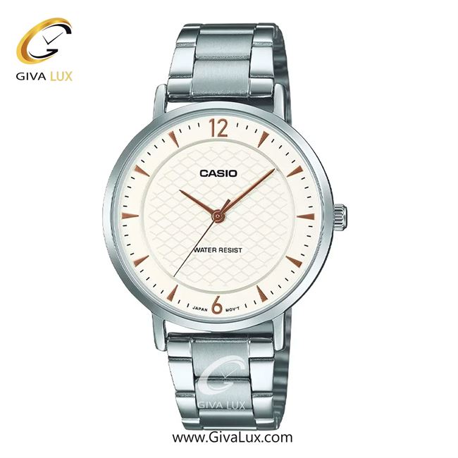 ساعت مچی اورجینال زنانه کاسیو Casio نقره ای | نقره ای| کرم| کد رفرنس LTP-VT04D-7ADF