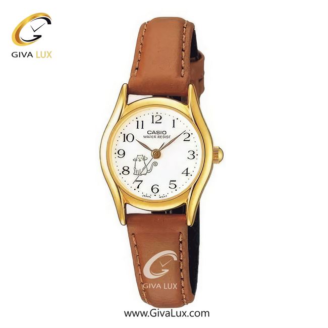 ساعت مچی اورجینال زنانه کاسیو Casio طلایی | قهوه ای| سفید| کد رفرنس LTP-1094Q-7B8RDF
