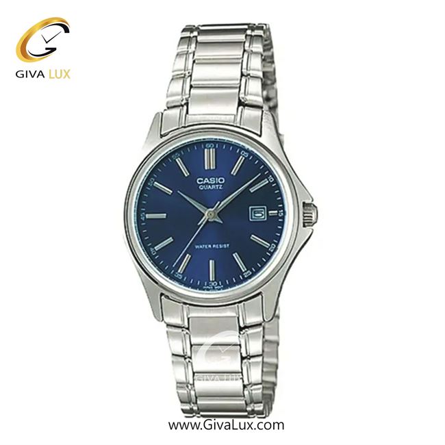 ساعت مچی اورجینال زنانه کاسیو Casio نقره ای | نقره ای| آبی| کد رفرنس LTP-1183A-2A 