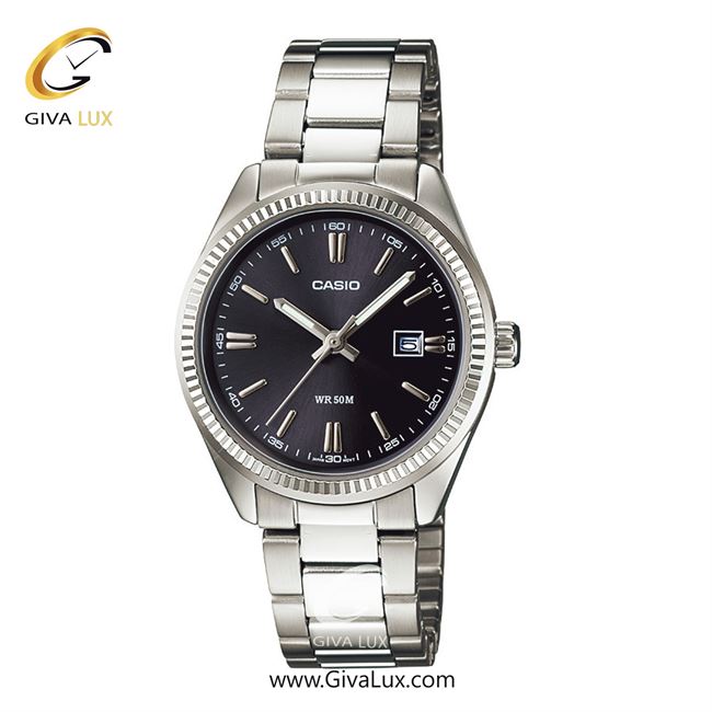 ساعت مچی اورجینال زنانه کاسیو Casio نقره ای | نقره ای| مشکی| کد رفرنس LTP-1302D-1A1VDF