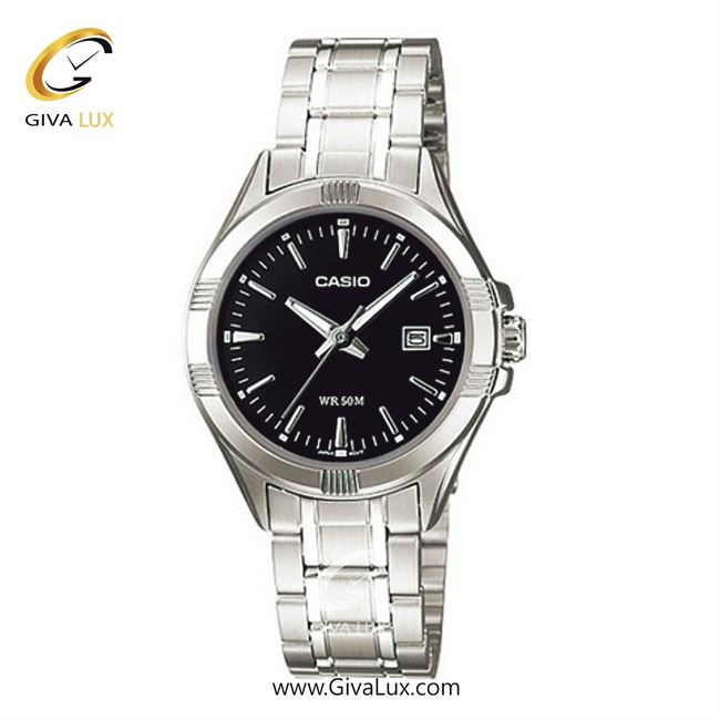 ساعت مچی اورجینال زنانه کاسیو Casio نقره ای | نقره ای| مشکی| کد رفرنس LTP-1308D-1A