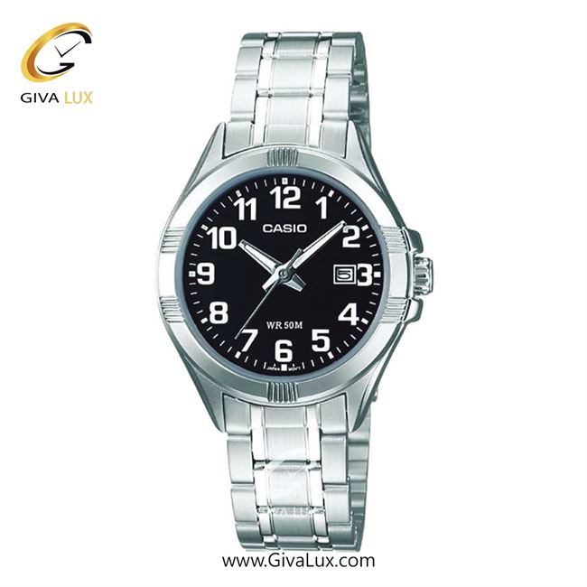 ساعت مچی اورجینال زنانه کاسیو Casio نقره ای | نقره ای| مشکی| کد رفرنس LTP-1308D-1B