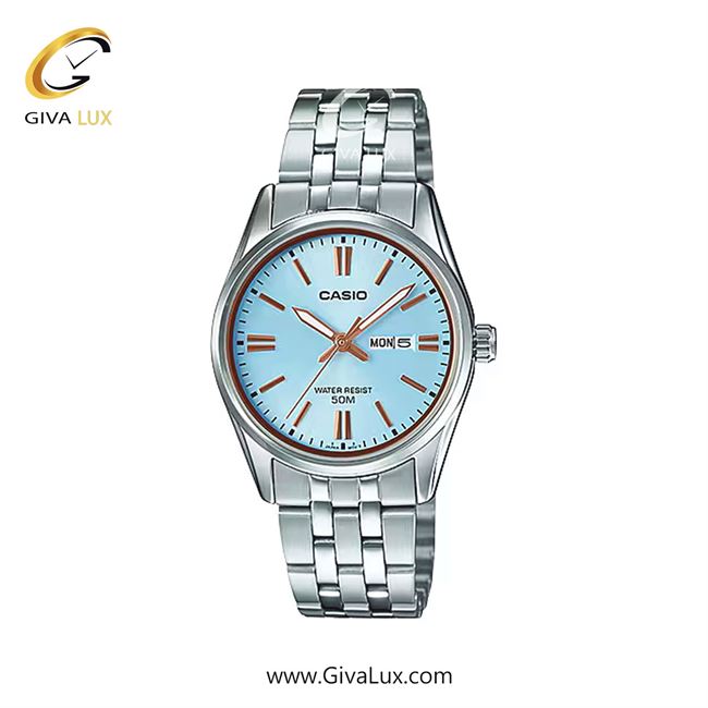 ساعت مچی اورجینال زنانه کاسیو Casio نقره ای | نقره ای| آبی| کد رفرنس LTP-1335D-2A