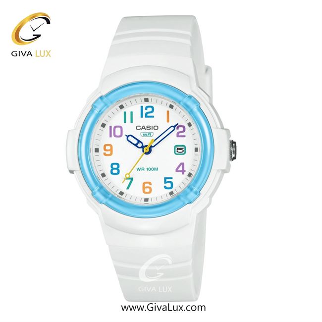 ساعت مچی اورجینال زنانه کاسیو Casio سفید-آبی| سفید| سفید| کد رفرنس LX-800H-7A2VDF