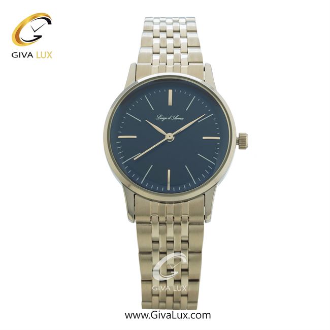 ساعت مچی اورجینال زنانه LdA | لوئیجی د آنا | Luigi d'Ana نقره ای | نقره ای| سرمه ای| کد رفرنس 2336