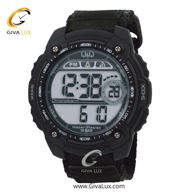 ساعت مچی اورجینال مردانه کیو اند کیو Q&Q مشکی | مشکی| مشکی| کد رفرنس M075J003Y