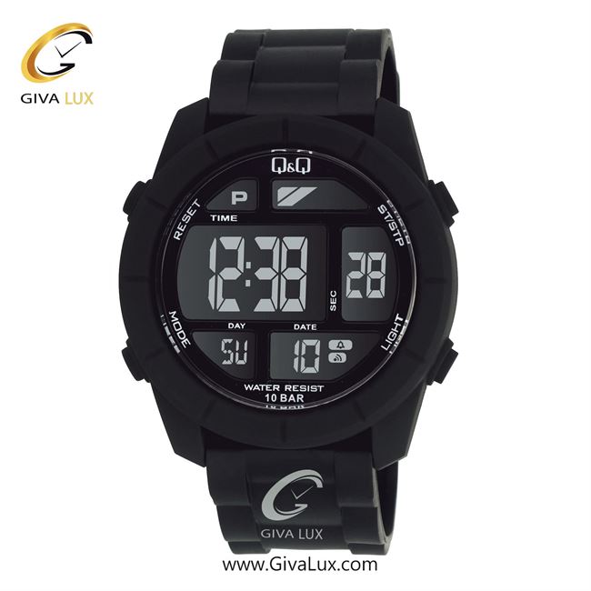 ساعت مچی اورجینال مردانه کیو اند کیو Q&Q مشکی | مشکی| مشکی| کد رفرنس M123J001Y
