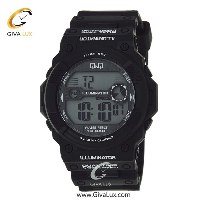 ساعت مچی اورجینال مردانه کیو اند کیو Q&Q مشکی | مشکی| مشکی| کد رفرنس M140J002Y