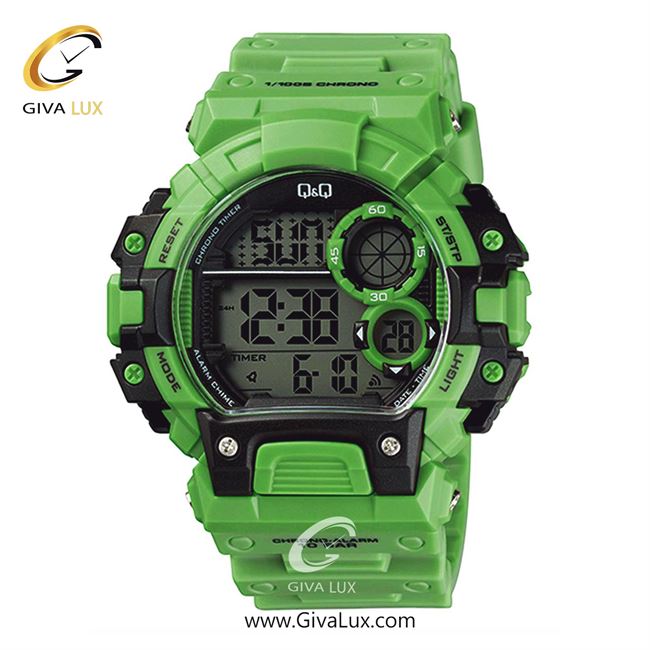 ساعت مچی اورجینال مردانه کیو اند کیو Q&Q مشکی-سبز | سبز| مشکی| کد رفرنس M144J013Y