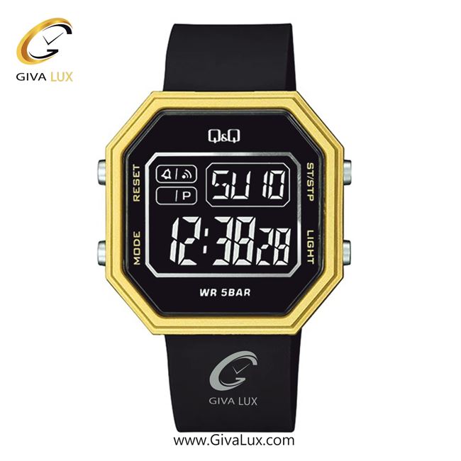 ساعت مچی اورجینال مردانه کیو اند کیو Q&Q طلایی | مشکی| مشکی| کد رفرنس M206J004Y