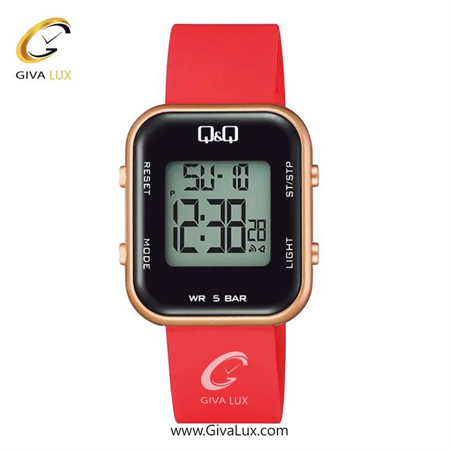 ساعت مچی اورجینال زنانه کیو اند کیو Q&Q رزگلد | قرمز| مشکی| کد رفرنس M207J006Y