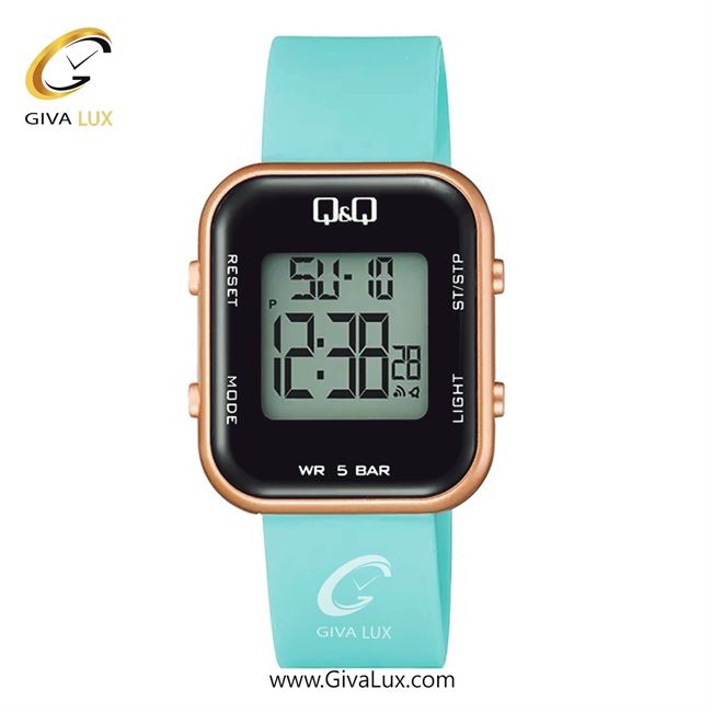 ساعت مچی اورجینال زنانه کیو اند کیو Q&Q رزگلد | آبی| مشکی| کد رفرنس M207J008Y