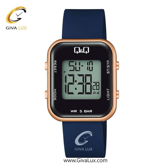 ساعت مچی اورجینال زنانه کیو اند کیو Q&Q رزگلد | سرمه ای| مشکی| کد رفرنس M207J009Y