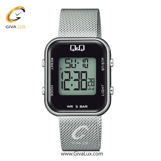 ساعت مچی اورجینال زنانه کیو اند کیو Q&Q نقره ای | نقره ای| مشکی| کد رفرنس M207J010Y