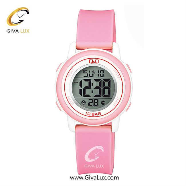 ساعت مچی اورجینال زنانه کیو اند کیو Q&Q سفید-صورتی | صورتی| سفید| کد رفرنس M208J004Y