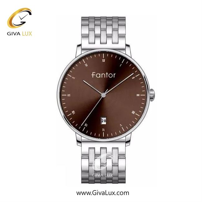 ساعت مچی اورجینال زنانه فانتور نقره ای | نقره ای| قهوه ای| کد رفرنس MB1020-stbr