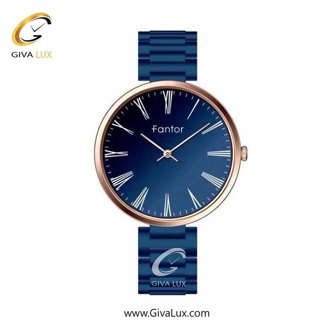 ساعت مچی اورجینال زنانه فانتور رزگلد | سرمه ای| سرمه ای| کد رفرنس MB1025-rgbl