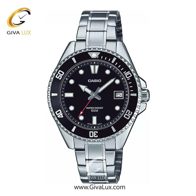 ساعت مچی اورجینال زنانه کاسیو Casio مشکی-نقره ای | نقره ای| مشکی| کد رفرنس MDV-10D-1A1VDF