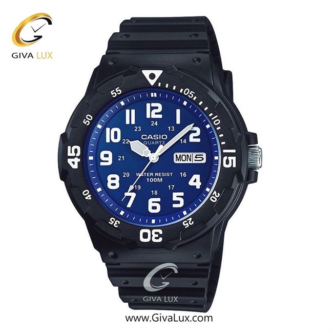 ساعت مچی اورجینال مردانه کاسیو Casio مشکی | مشکی| آبی کاربنی| کد رفرنس MRW-200H-2B2VDF