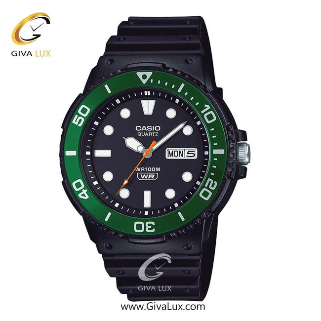 ساعت مچی اورجینال مردانه کاسیو Casio مشکی-سبز یشمی تیره | مشکی| مشکی| کد رفرنس MRW-230H-1E3VDF