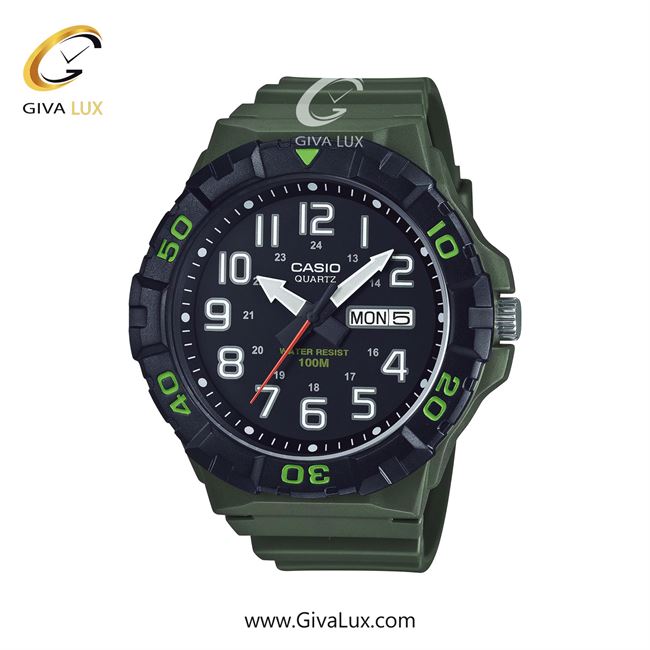 ساعت مچی اورجینال مردانه کاسیو Casio مشکی | سبز| مشکی| کد رفرنس MRW-210H-3AVDF