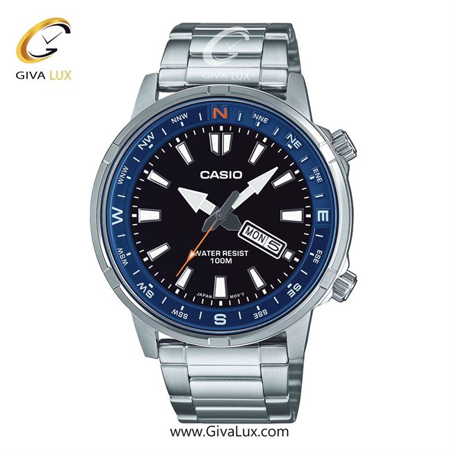 ساعت مچی اورجینال مردانه کاسیو CASIO  نقره ای-آبی | نقره ای| مشکی| کد رفرنس MTD-130D-1A2V