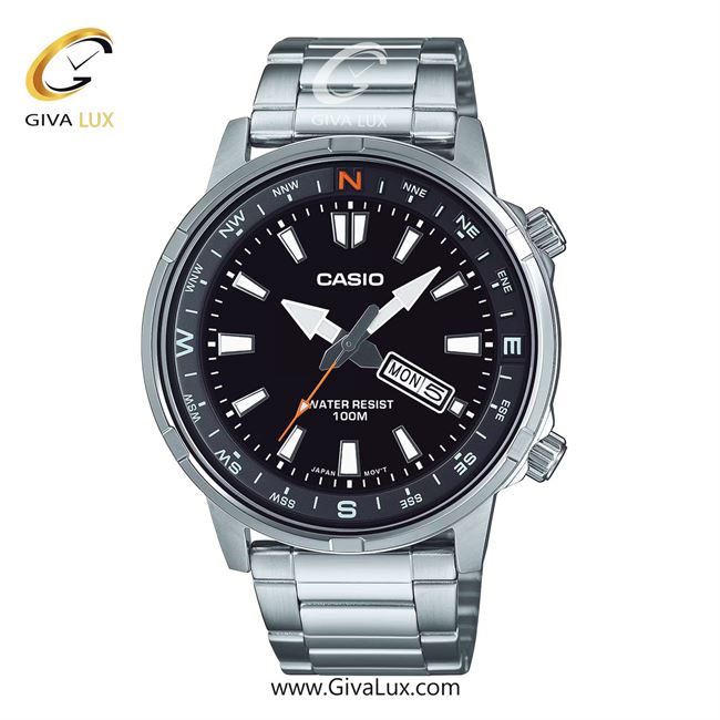 ساعت مچی اورجینال مردانه کاسیو CASIO  نقره ای-طوسی | نقره ای| مشکی| کد رفرنس MTD-130D-1A4V