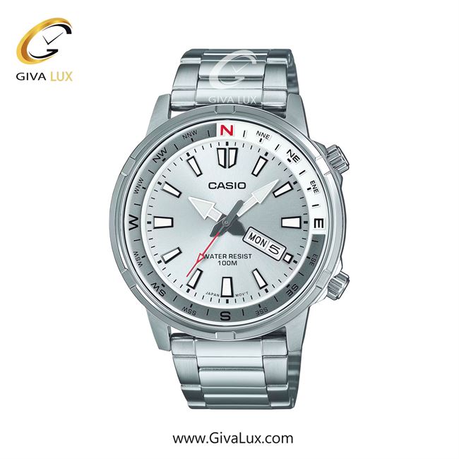 ساعت مچی اورجینال مردانه کاسیو Casio نقره ای | نقره ای| نقره ای| کد رفرنس MTD-130D-7AVDF