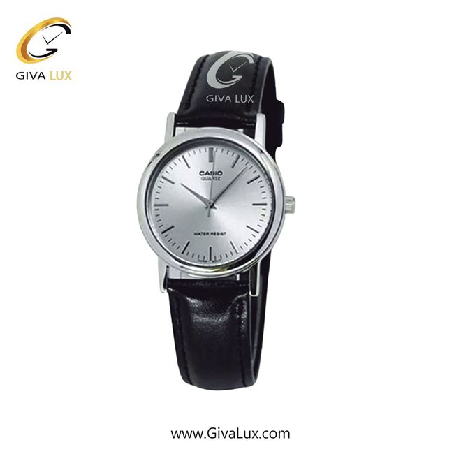 ساعت مچی اورجینال زنانه کاسیو Casio نقره ای | مشکی| نقره ای| کد رفرنس LTP-1095E-7AD