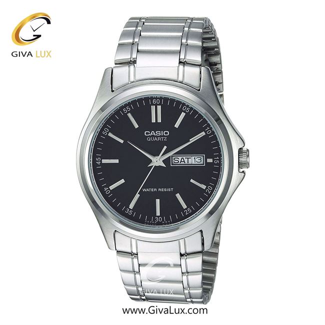 ساعت مچی اورجینال مردانه کاسیو Casio نقره ای | نقره ای| مشکی| کد رفرنس MTP-1239D-1ADF
