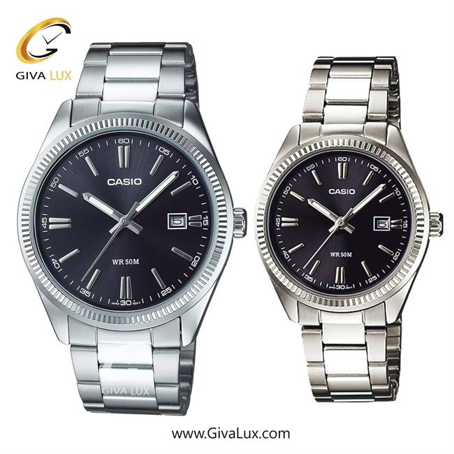 ساعت مچی اورجینال ست کاسیو Casio نقره ای | نقره ای| مشکی| کد رفرنس MTP-1302D1A-1VDF!LTP-1302D1A-1VDF