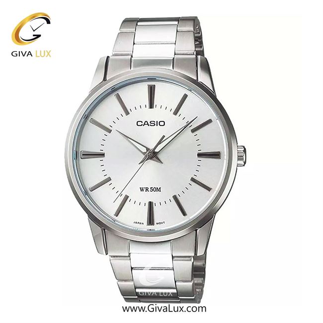 ساعت مچی اورجینال مردانه کاسیو Casio نقره ای | نقره ای| نقره ای| کد رفرنس MTP-1303D-7A