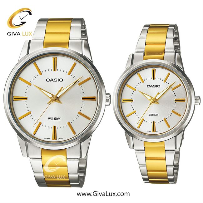 ساعت مچی اورجینال ست کاسیو Casio نقره ای | طلایی-نقره ای| نقره ای| کد رفرنس MTP-1303SG-7AVDF!LTP-1303SG-7AVDF