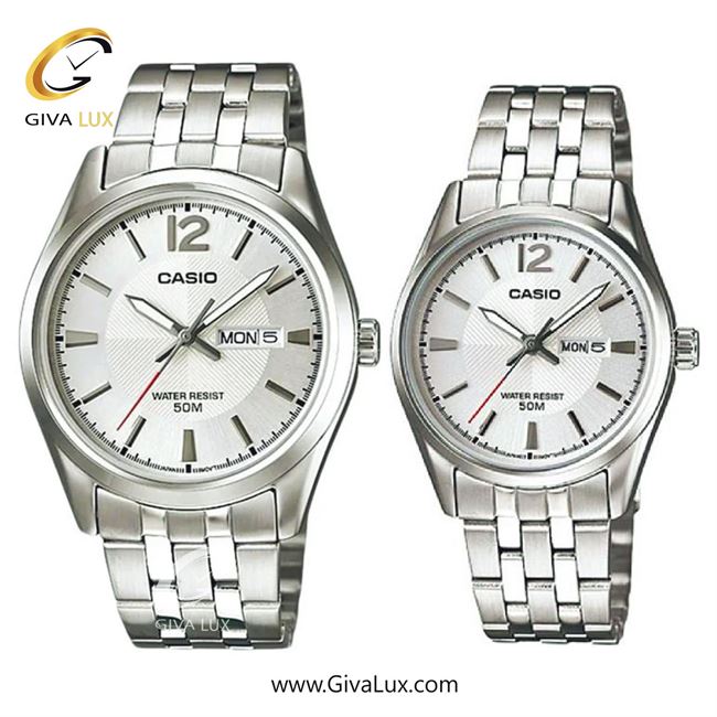 ساعت مچی اورجینال ست کاسیو Casio نقره ای | نقره ای| نقره ای| کد رفرنس MTP-1335D-7AVDF!LTP-1335D-7AVDF