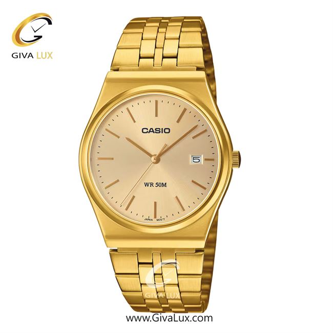 ساعت مچی اورجینال مردانه کاسیو Casio طلایی | طلایی| طلایی| کد رفرنس MTP-B145G-9AVDF