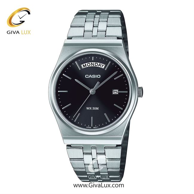 ساعت مچی اورجینال مردانه کاسیو Casio نقره ای | نقره ای| مشکی| کد رفرنس MTP-B146D-1AVDF