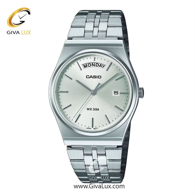 ساعت مچی اورجینال مردانه کاسیو Casio نقره ای | نقره ای| نقره ای| کد رفرنس MTP-B146D-7AVDF