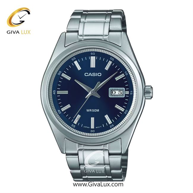 ساعت مچی اورجینال مردانه کاسیو Casio نقره ای | نقره ای| آبی| کد رفرنس MTP-B180D-2AVDF