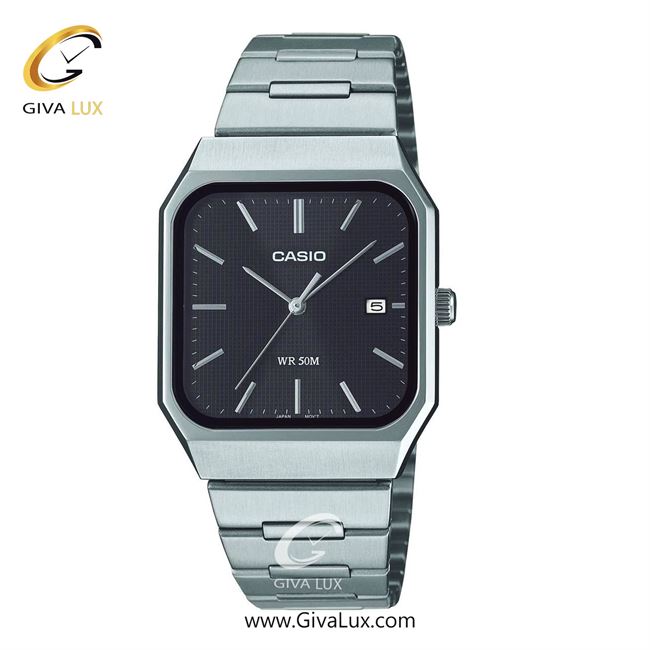 ساعت مچی اورجینال مردانه کاسیو Casio نقره ای | نقره ای| مشکی| کد رفرنس MTP-B185D-1AVDF
