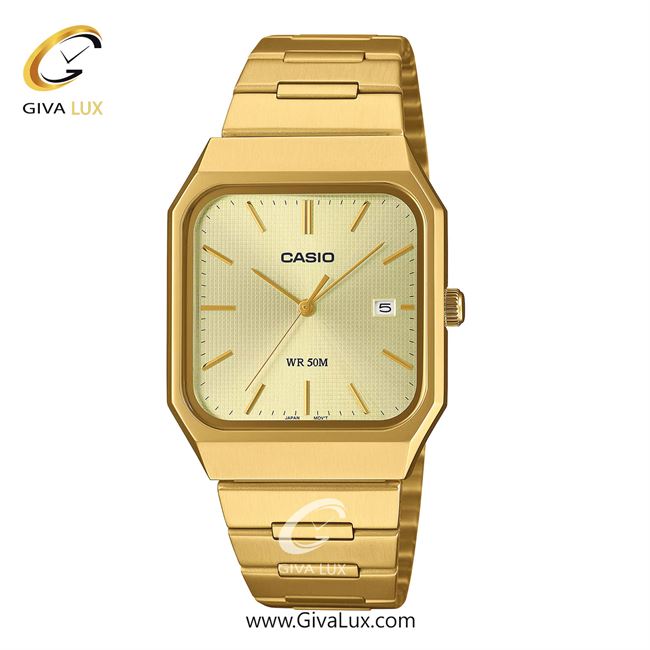 ساعت مچی اورجینال مردانه کاسیو Casio طلایی | طلایی| طلایی| کد رفرنس MTP-B185G-9AVDF